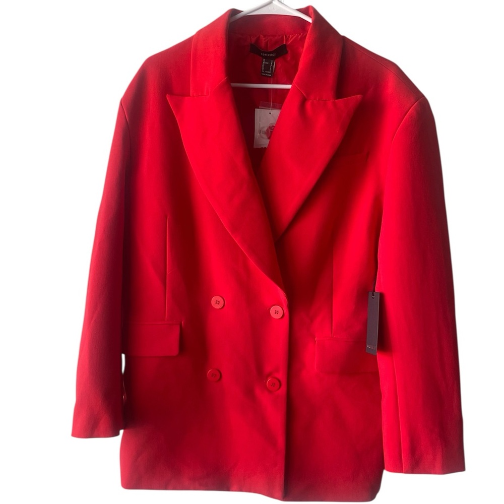 Forever 21 Vibrant Scarlet Blazer